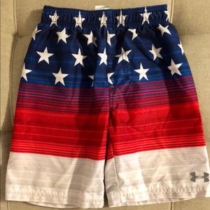 Boys Under Armour swim trunks. Size 7.